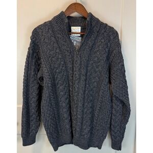 Gray Cable Knit Sweater